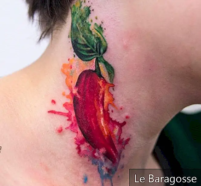 20. Pepper Neck Tattoo Can Be a Real Art.